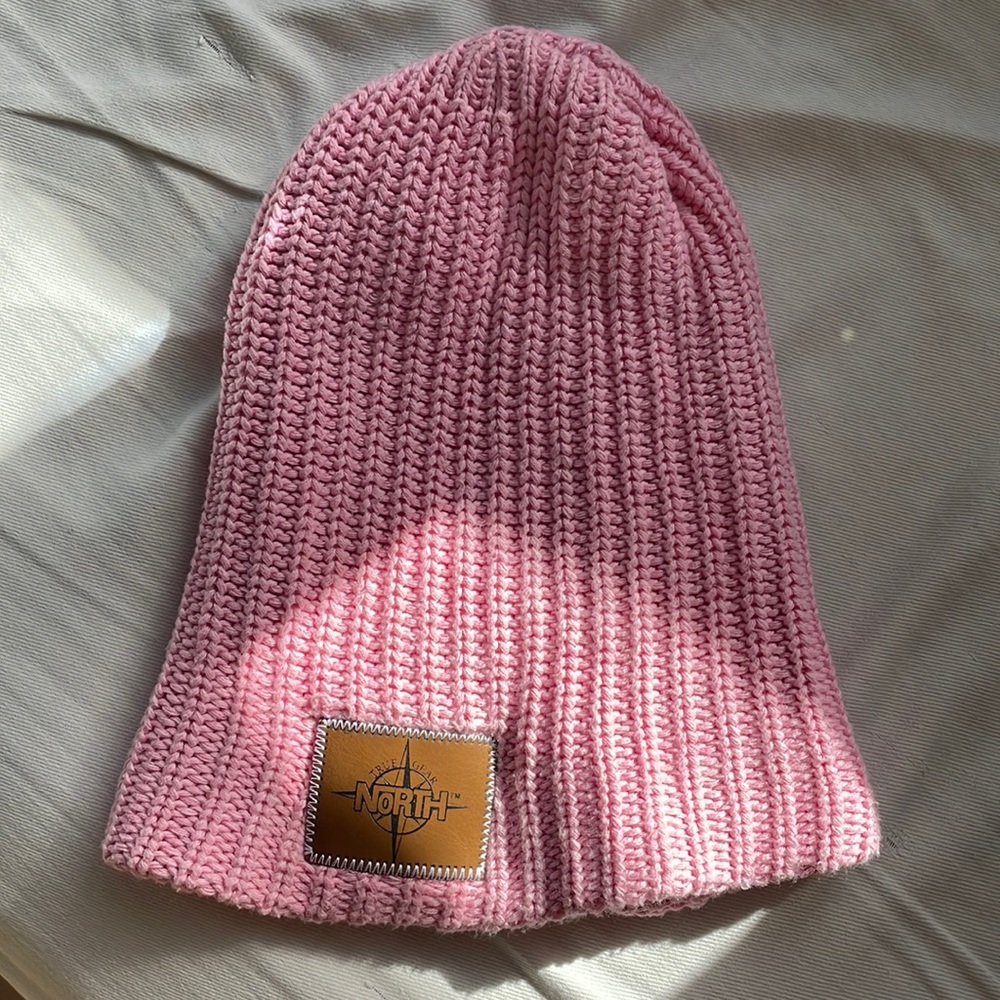 100% Cotton Pink snow hat beanie